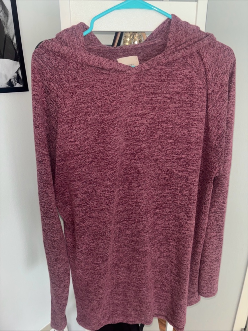 Civil Society lightweight hoodie - Mauve Heather